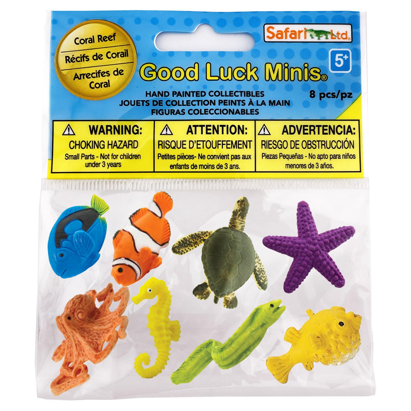 Amazon.com: Safari Ltd. Good Luck Minis Coral Reef Fun Pack – 8